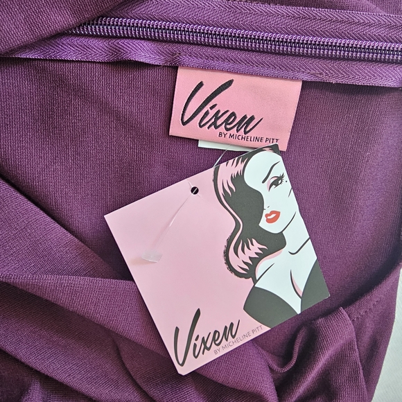 Vixen by Micheline Pitt Dess In Plum Size‎ XS - Picture 7 of 11
